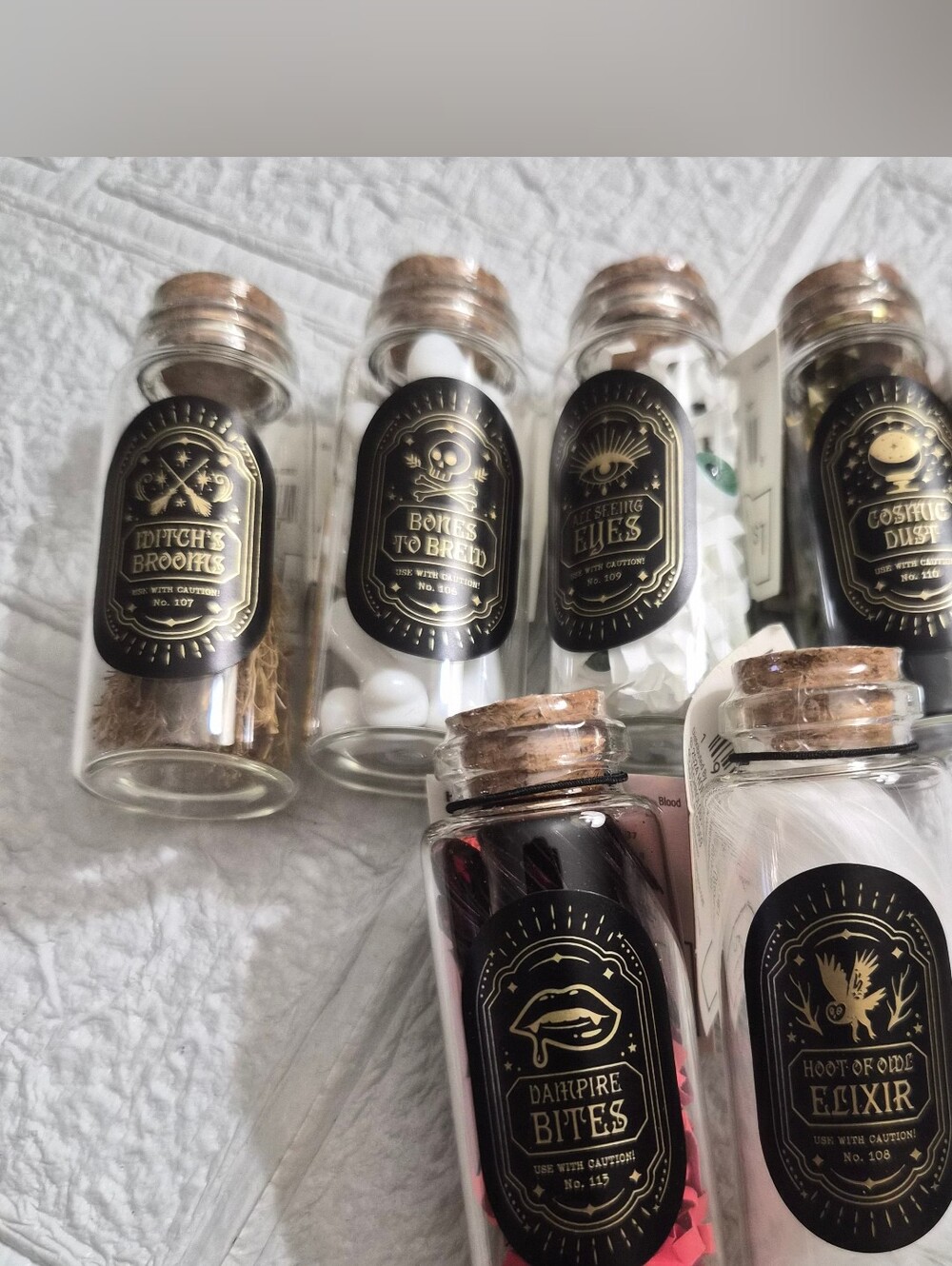 2024 Target Bullseye Playground Halloween Set Of 6 Mini Potion Bottles School